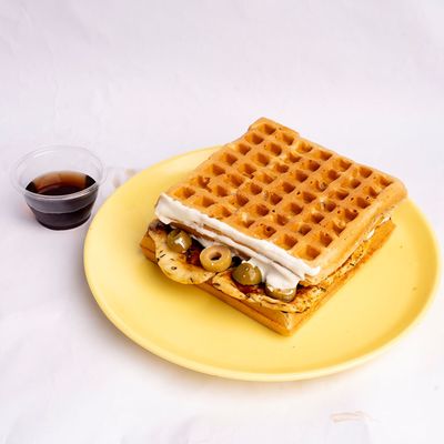 Halloumi Zaatar Waffle