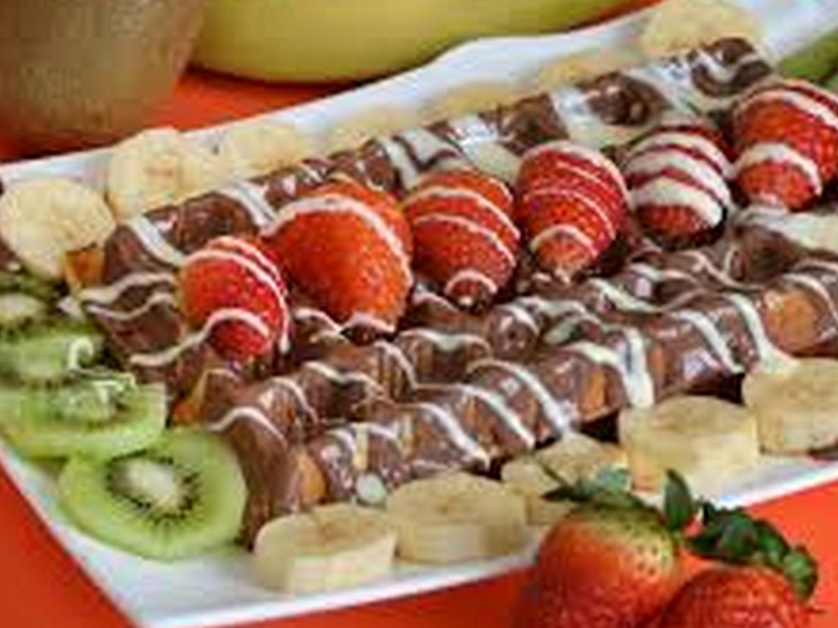 Special fruit waffles