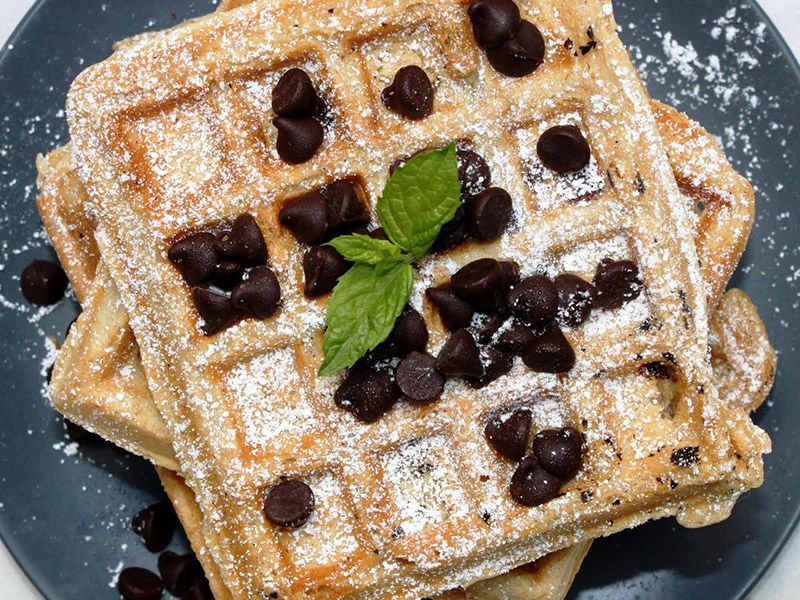 Chocolate Chips Waffle