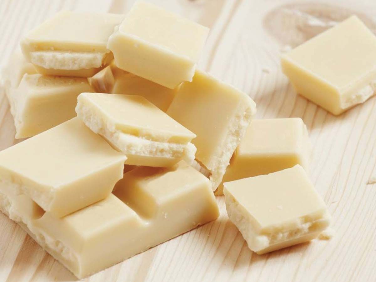 White chocolate waffle