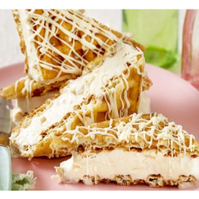 White Chocolate Waffle Sandwich