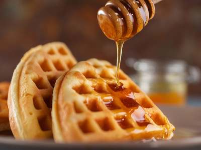 White Honey Waffle