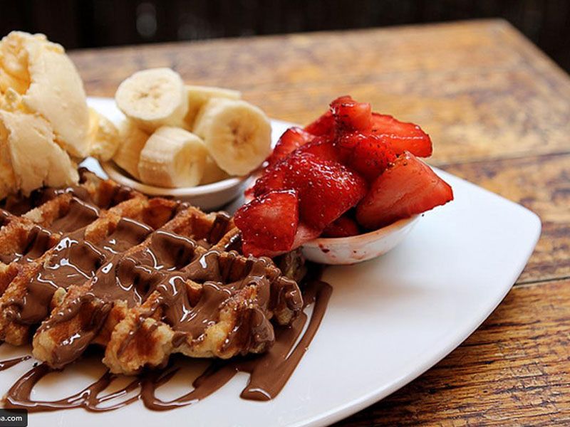 Strawberry Banana Waffle