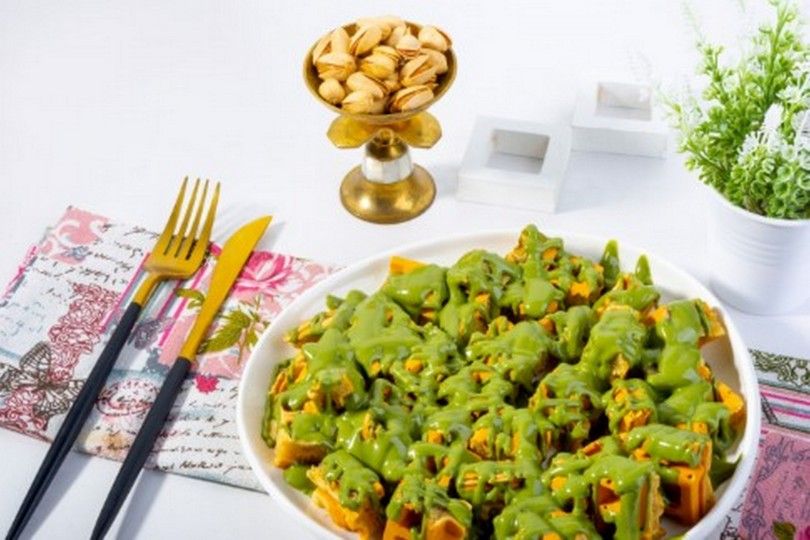 Pistachio Waffle