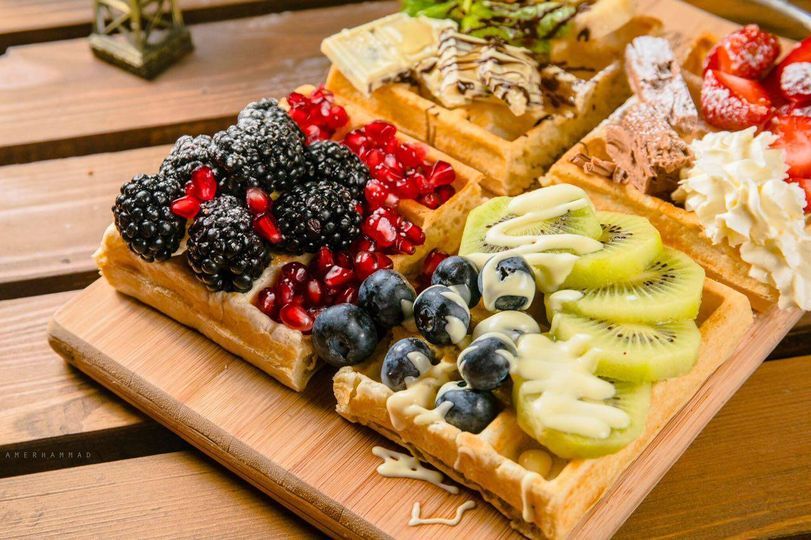 Fruits Waffle