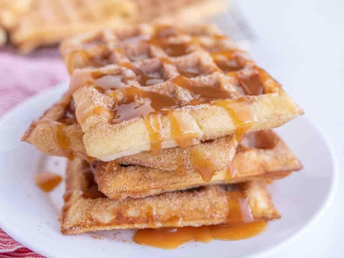 Caramel waffle
