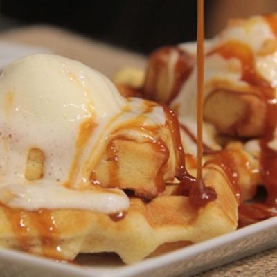 Caramel Waffle Sandwich