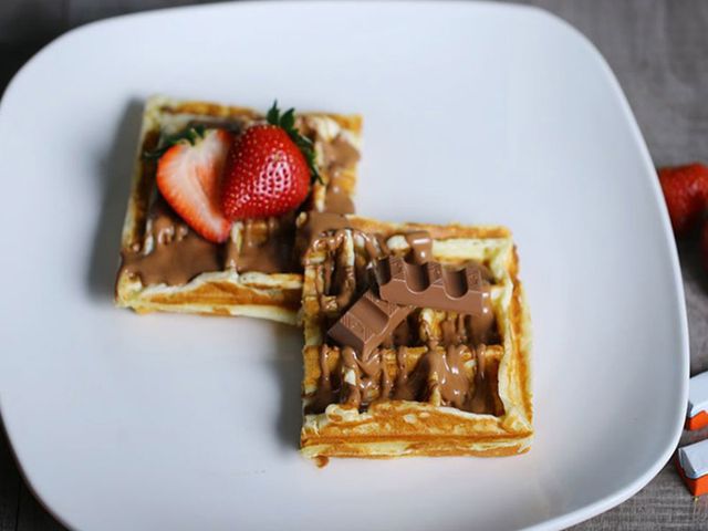 Kinder Chocolate Waffle