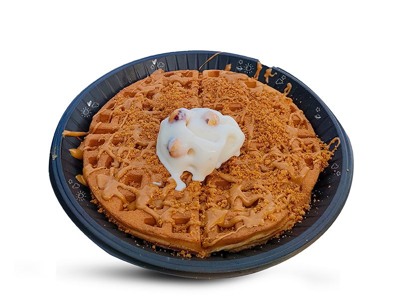 Lotus And Ice Cream Waffle