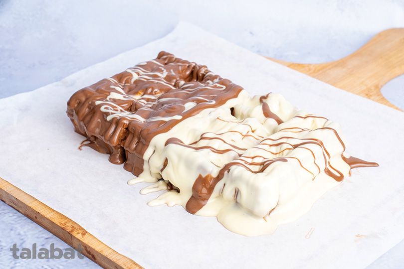 Nutella And White Mix Waffle