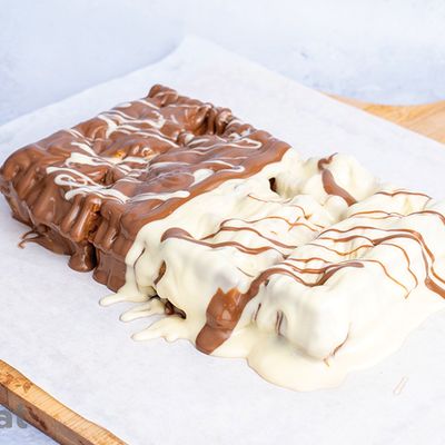 Nutella And White Mix Waffle