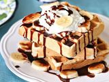 Nutella Chocolate With Banana Waffle