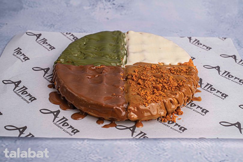 Waffle with four flavors