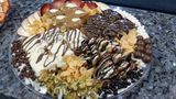 Mix Chocolate With Fruits Waffle