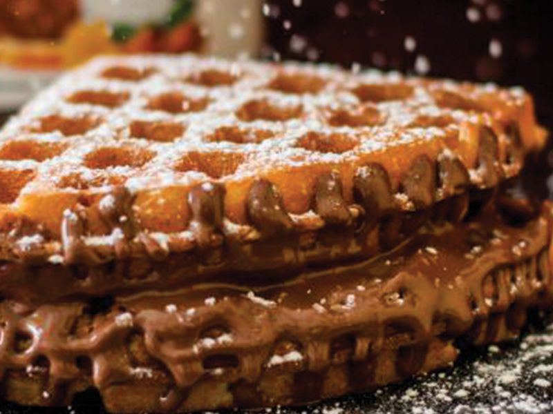 Nutella Round Waffle