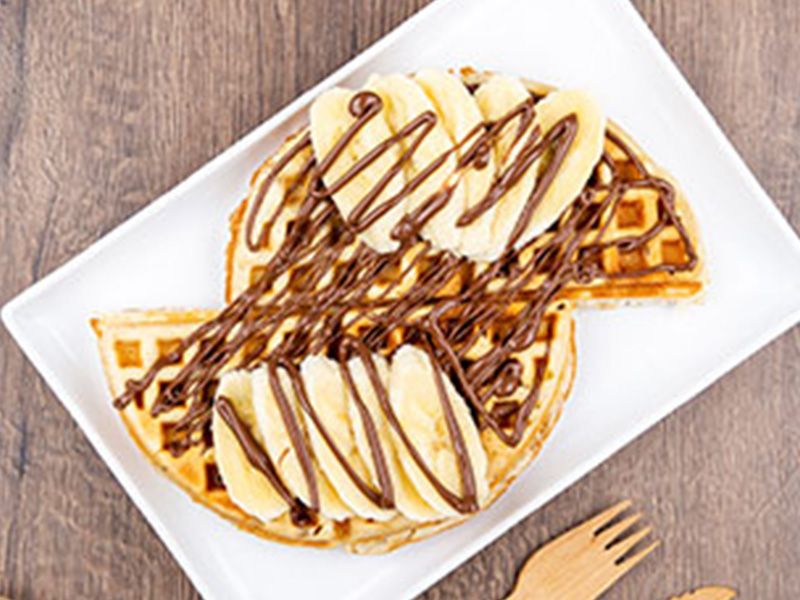 Nutella With Banana Waffle