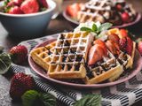 Nutella Chocolate With Fruits Waffle
