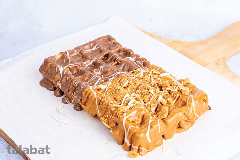 Nutella And Lotus Mix Waffle