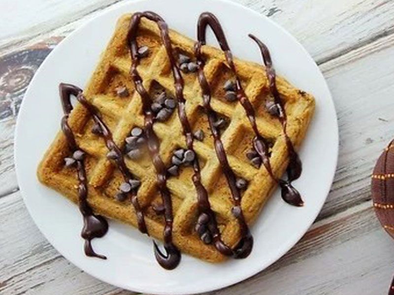 Nutella Chocolate With Hazelnut Waffle