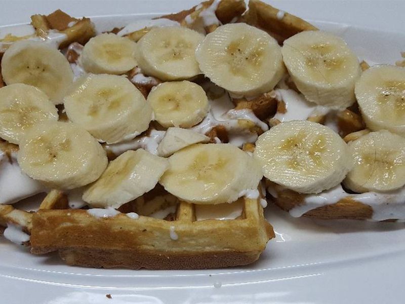 Nutella Chocolate With Banana Waffle