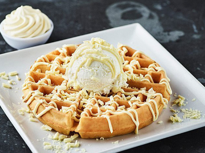 White Chocolate Waffle