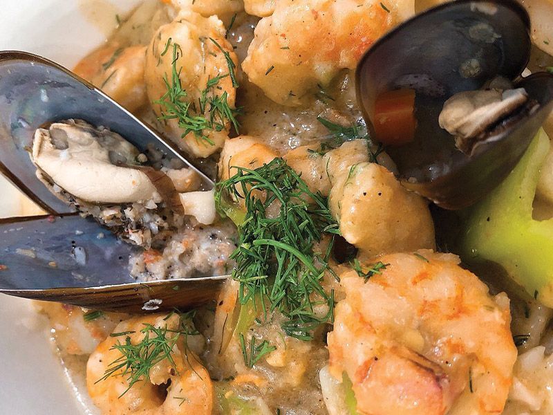 Sea Food White Pasta