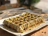 White chocolate waffle