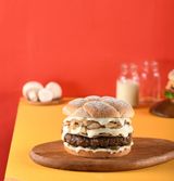 White Mushroom Burger Single