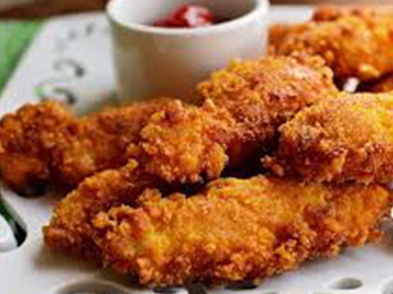 5 Pieces Of Crispy Chicken Strips Meal