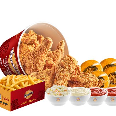 6 Pieces Of Chicken With 6 Strips