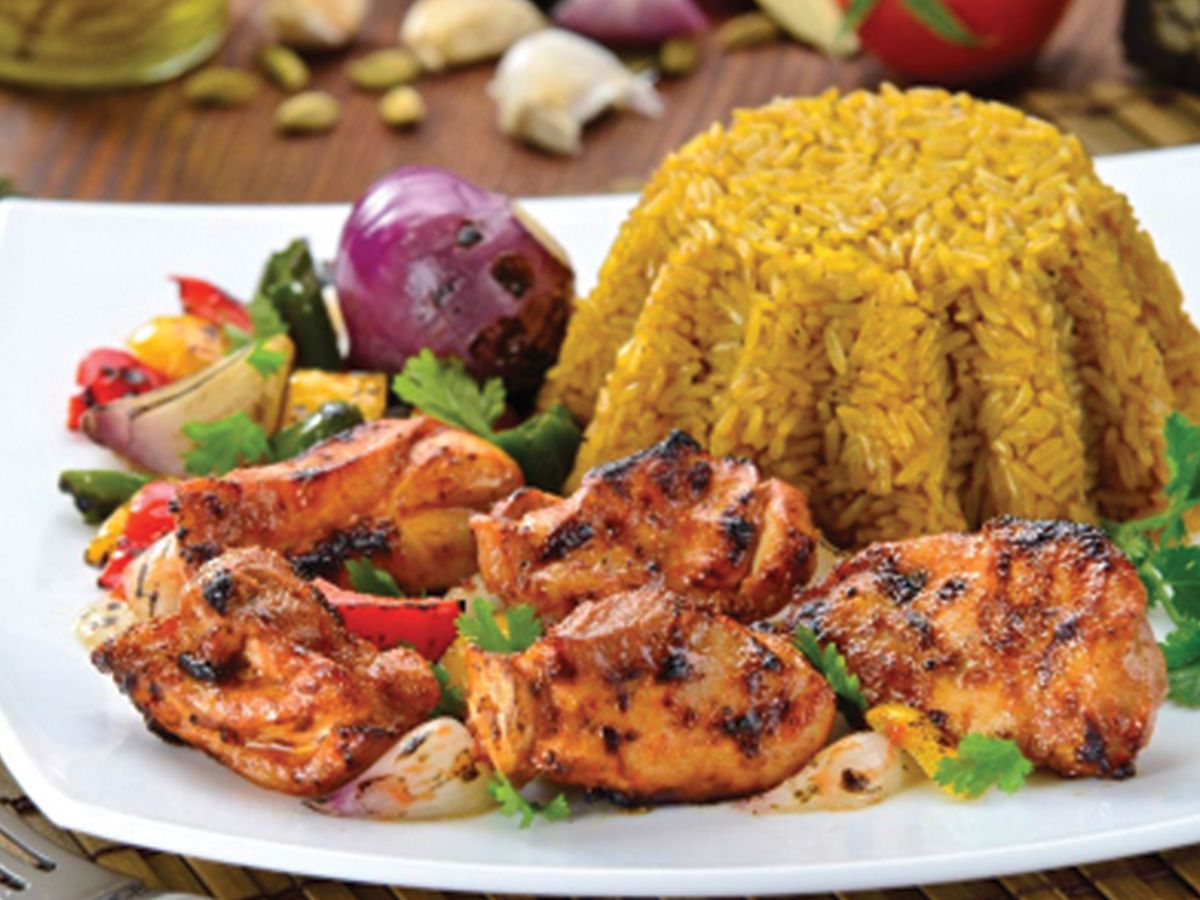 Quarter Shish Tawook Meal on Charcoal