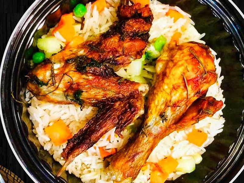 Grilled Chicken Thigh Meal