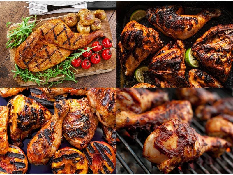 Grilled Boneless Chicken Thighs Meal