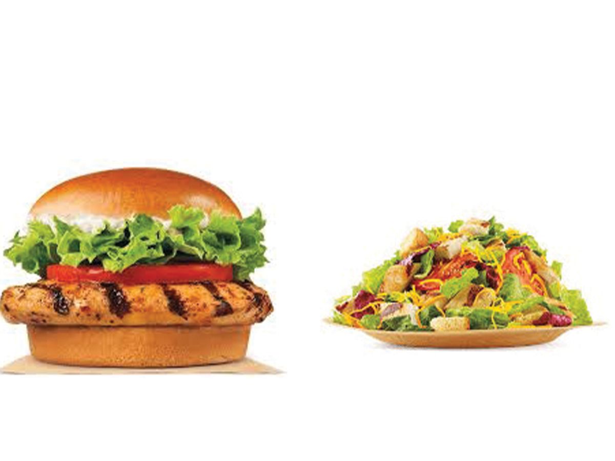 Meat burger meal