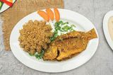 Tilapia Fish + Rice + Tahini