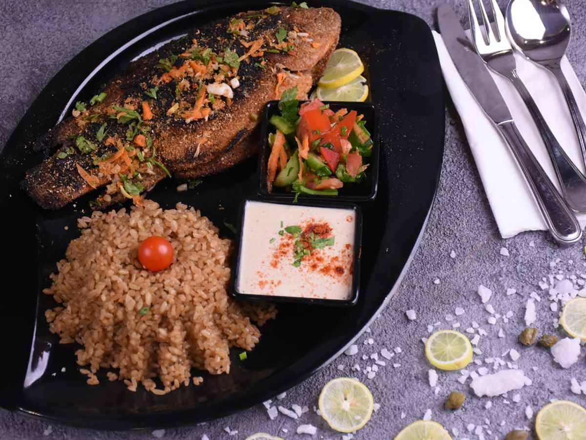 Grilled Grey Mullet Meal