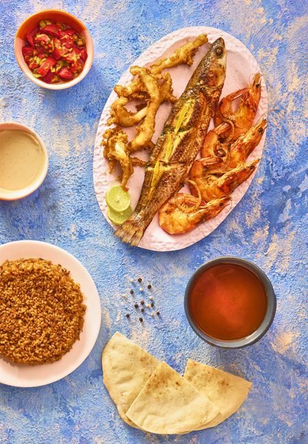 family tray meal