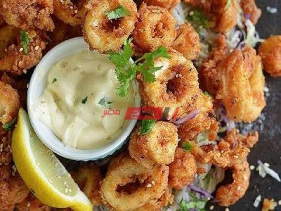 Calamari And Fish Fillet With Shrimp Meal
