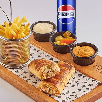 Large Lebanese Bread Meal