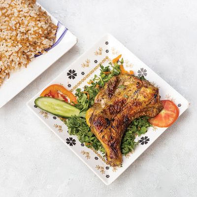 Quarter Charcoal Grilled Chicken Thigh Meal