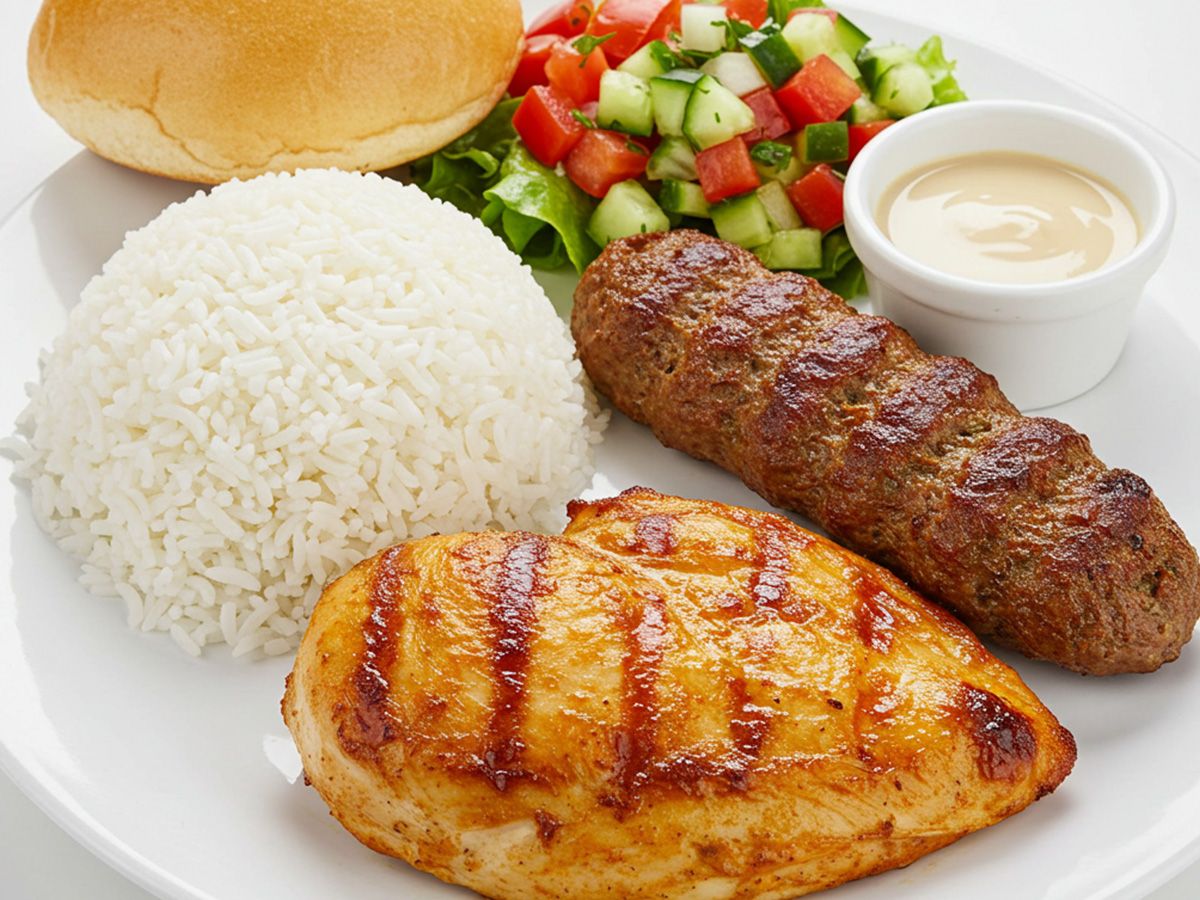 1/4 Chicken Breast and Kofta Meal