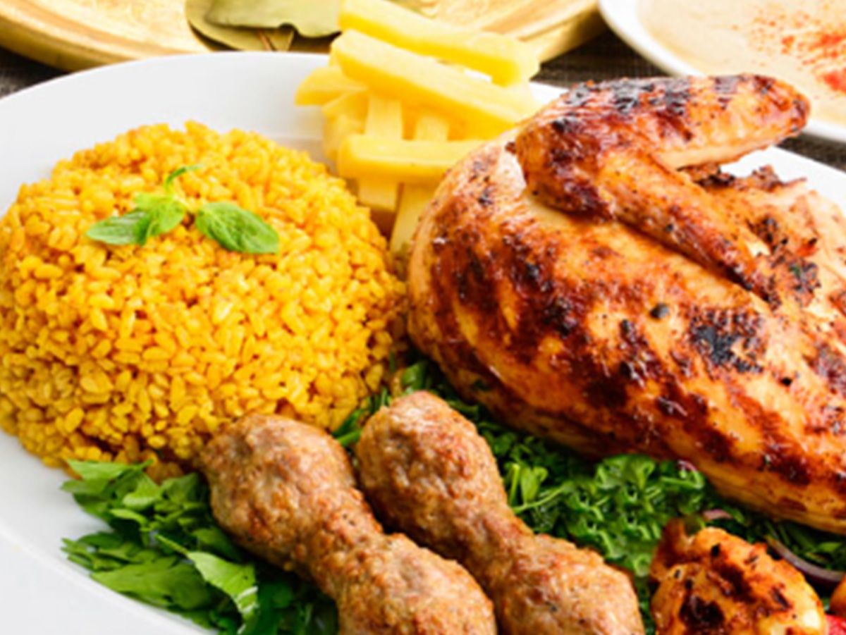 quarter chicken with eighth kofta meal