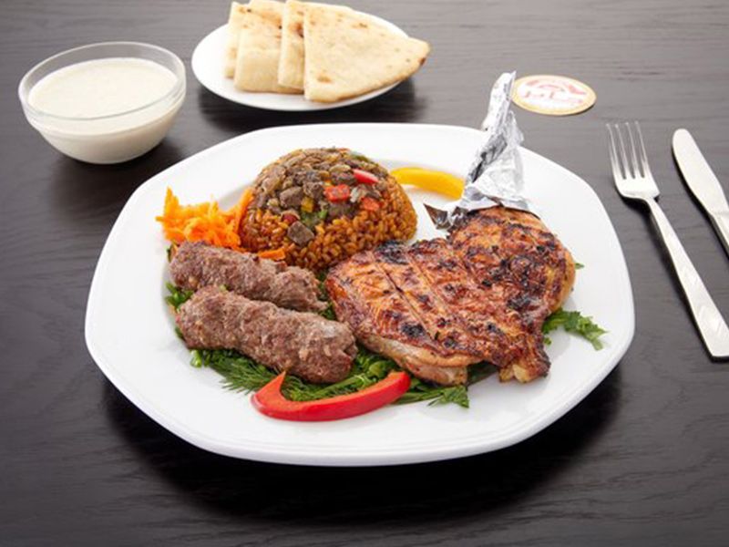 Quarter Chicken With Kofta Meal