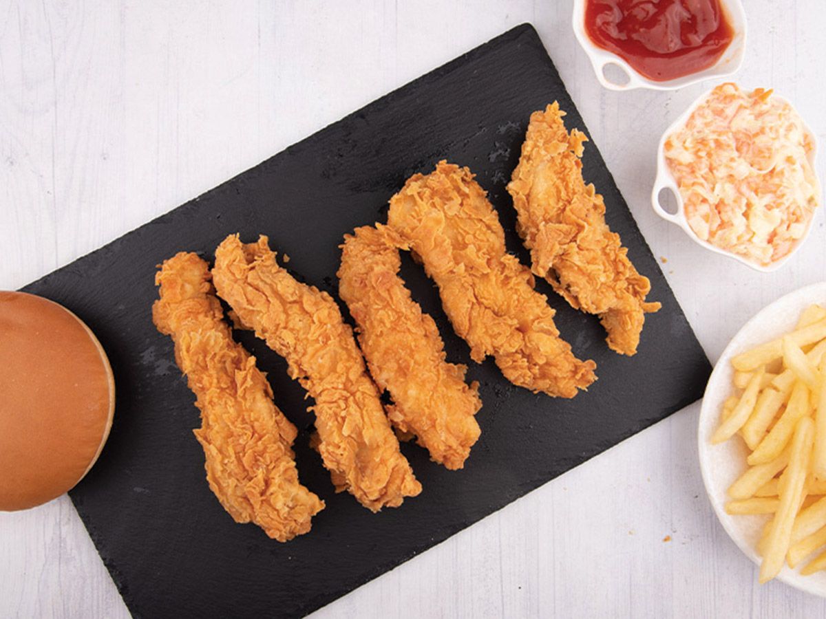 Zinger meal with mozzarella cheese
