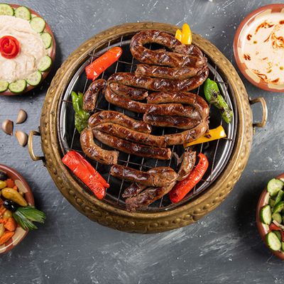Grilled Sausage Meal