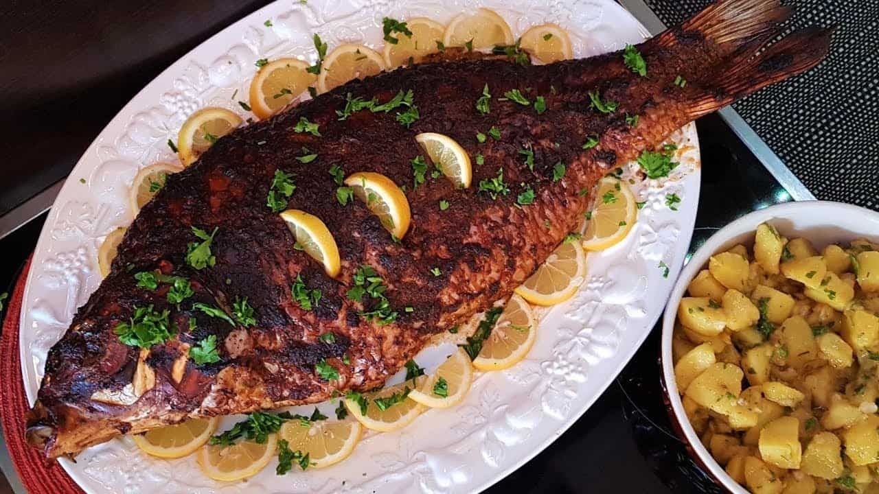 Tilapia Fish With Oil And Lemon Meal