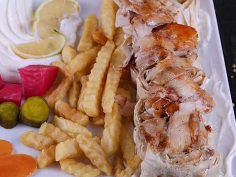 Arabic Lebanese Shawarma Meal