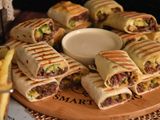 Arabic meat Shawerma meal