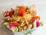 Arabic chicken shawarma meal