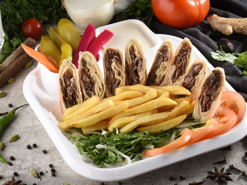 Double Arabic Beef Shawarma Meal